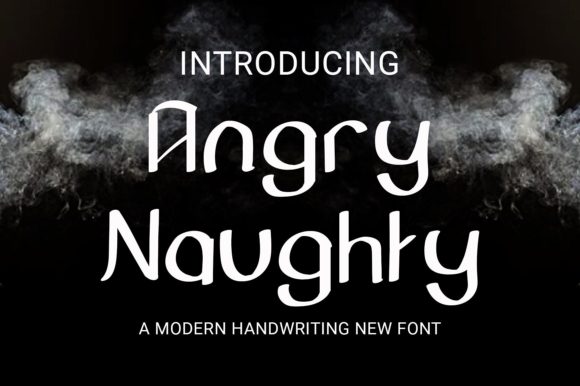 Angry Naughty: A Display Font for Digital Branding and Web Design