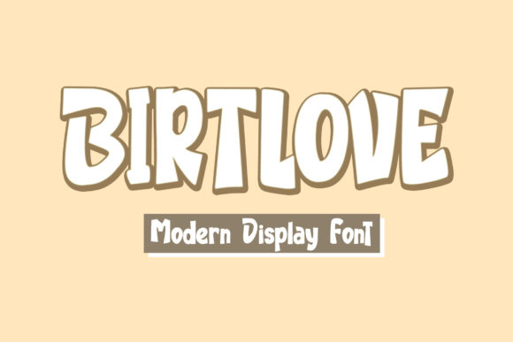 Birtlove Display Font for Web Design Projects