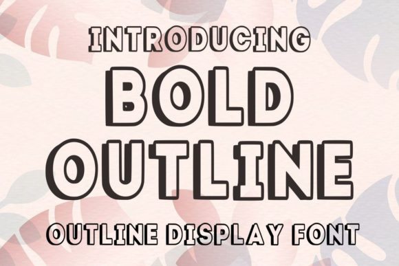 Bold Outline Font for Modern Web Design Projects
