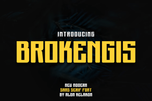 Brokengis Font: A Modern Display Typeface for Small Business Branding