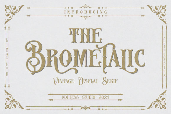 Brometalic Font for Professional and Memorable Branding