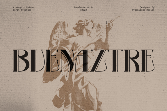 Bvenaztre: A Timeless Display Font with Art Deco Flair