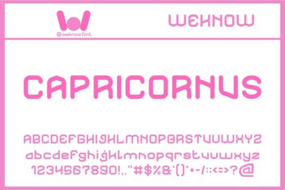 Capricornus Font: A Techno-Sci-Fi Display Typeface for Creative Campaigns