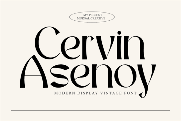 Cervin Asenoy Font for Creative Makers and Designers
