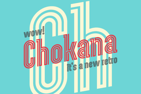 Chokana Font: A Retro Display Type for Bold Designs