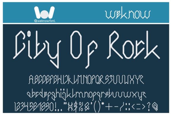 City of Rock: A Bold Display Font for Creative Projects