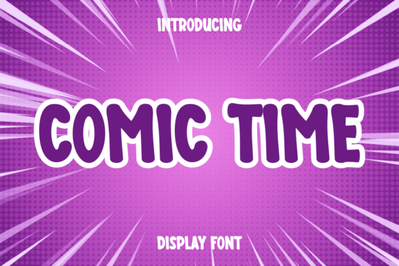 Comic Time: A Playful Display Font for Creative Projects