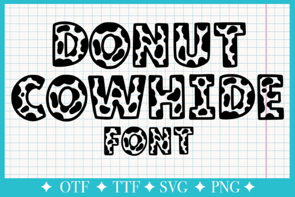 Donut Cowhide Font for Memorable Branding and Marketing Designs