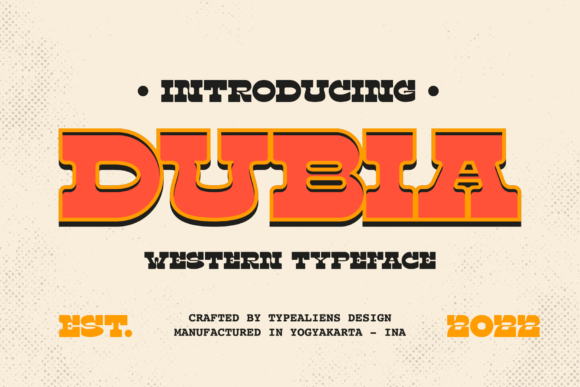 Dubia Font: A Bold Serif Typeface for Editorial Design