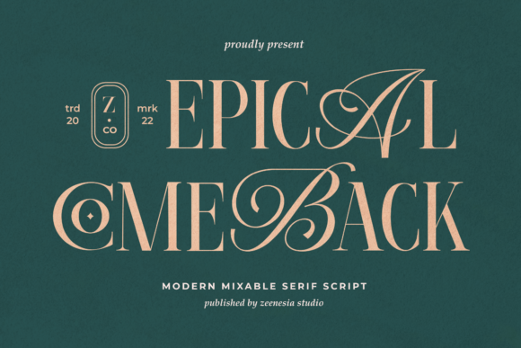 Epical Comeback Font: A Playful Typeface for Creative Projects