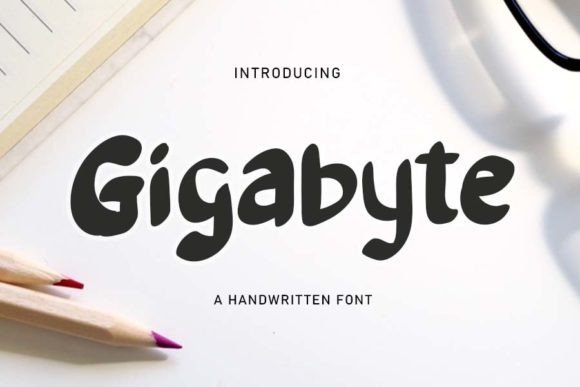 Gigabyte Font Adds Romantic Flair to Branding and Design