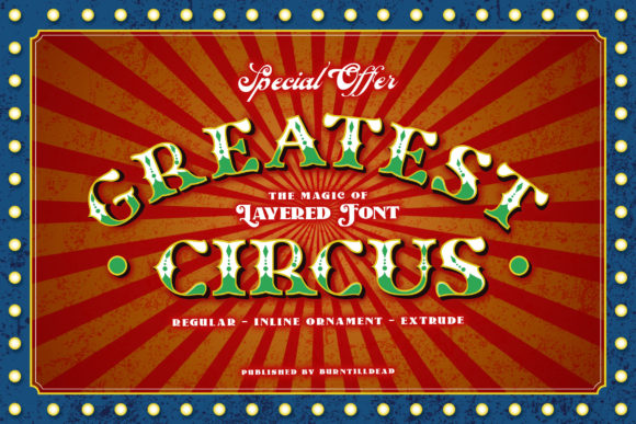 Greatest Circus Font Brings Retro Charm to Editorial Design