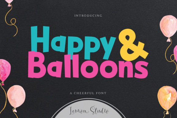Happy Balloons Font for Branding and Creative Design Projects
