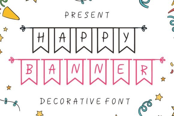 Happy Banner Font: A Playful Display Typeface for Web Designers