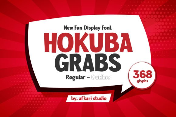 Hokuba Grabs Font: A Display Typeface for Makers and Merchants
