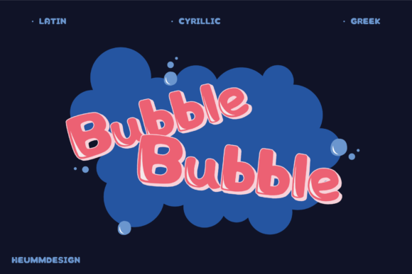 Hu Bubble Font for Playful and Retro Editorial Design