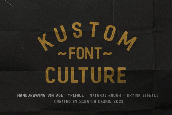 Kustom Culture Font for Vintage-Inspired Branding and Marketing