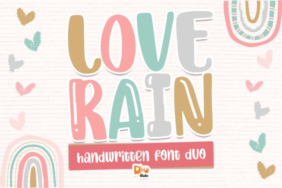 Love Rain Font: A Stylish Display Typeface for Craft Creators