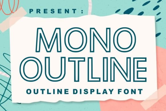 Mono Outline Font: A Modern Typeface for Editorial Design