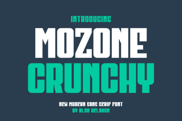 Mozone Crunchy Font for Modern Web Design