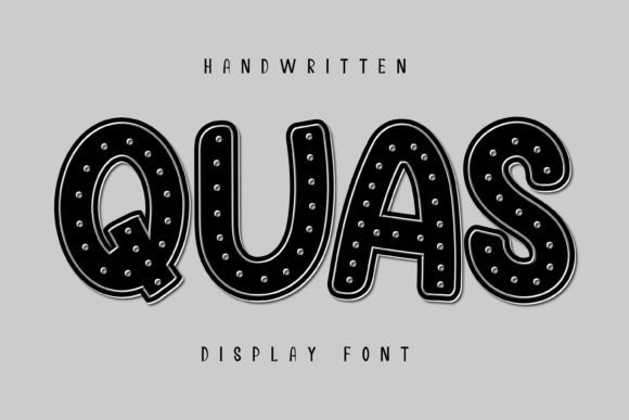Quas Font: A Playful Display Typeface for Creative Branding