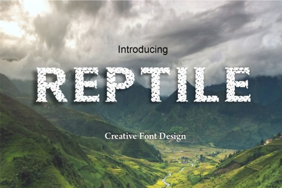 Reptile Font: A Modern Display Typeface for Small Business Branding
