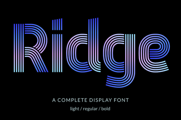 Ridge 5 Display Font for Modern Web Design