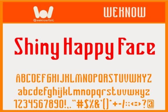 Shiny Happy Face Font: Elevate Your Brand with Bold Display Typography