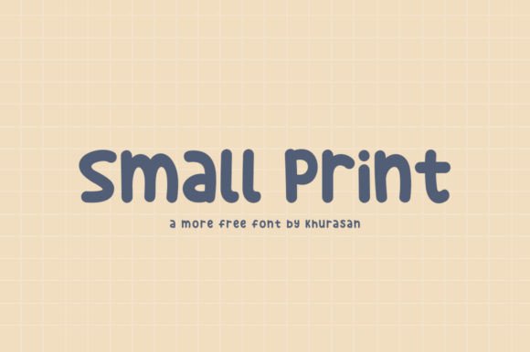 Small Print: A Beautiful Display Font for Creative Makers