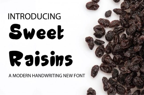 Sweet Raisins Font for Editorial Design