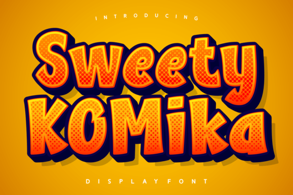Sweety Komika Font for Creative Branding Projects