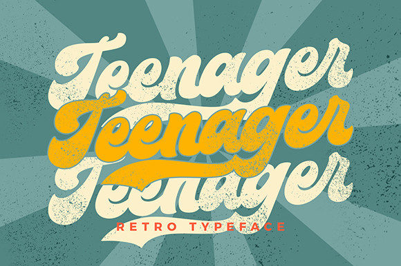 Teenager Font: A Bold Display Type for Creative Projects