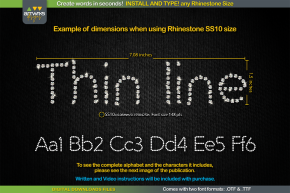Thin Line Font: Bold and Adaptable Display Typography